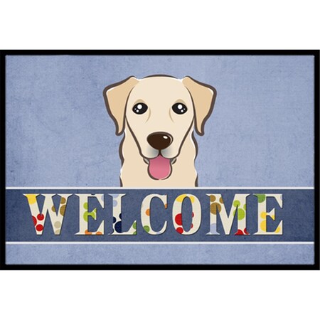 Carolines Treasures Golden Retriever Welcome Indoor and Outdoor Mat- 18 x 27 in. BB1438MAT